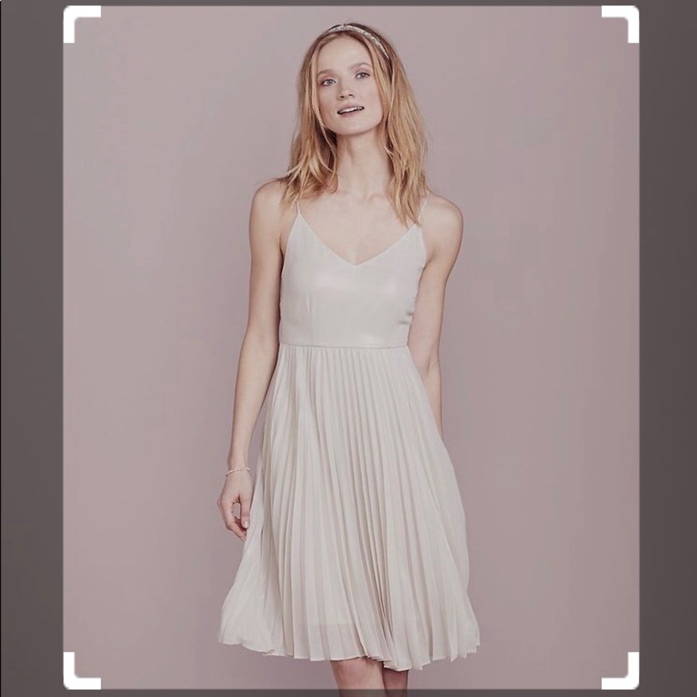 Grey strappy metallic cocktail/party dress